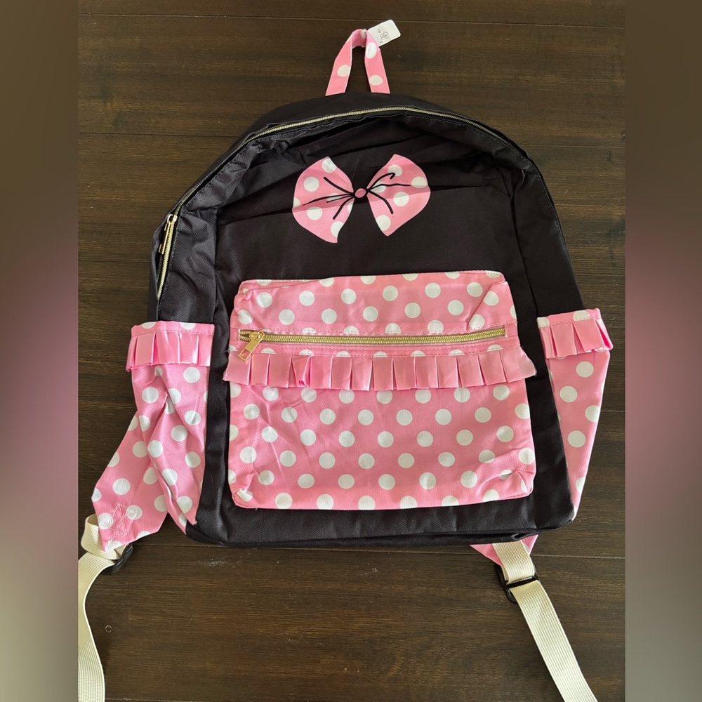 Pink Minnie Bow Backpack